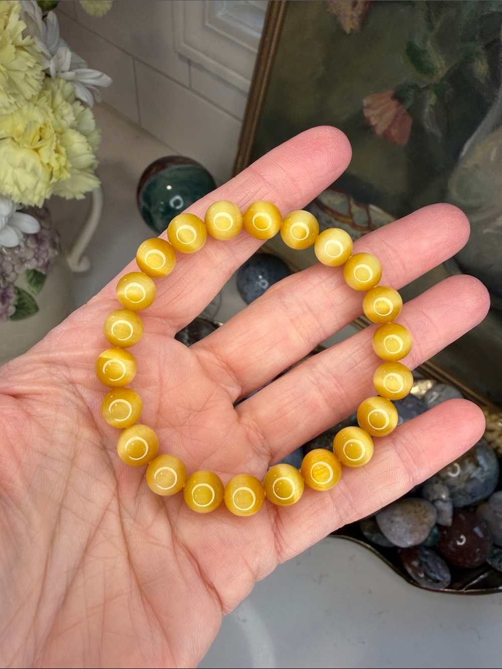 HQ Golden Tiger Eye Bracelet: B1307